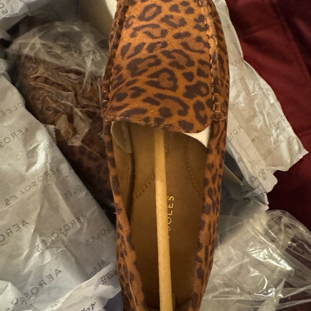 AEROSOLES Brown Leopard Print Flats